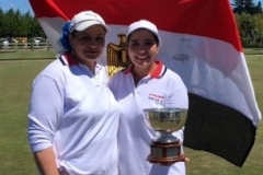 Monal Khoudeir (runner-up) & Soha Mostafa (winner)