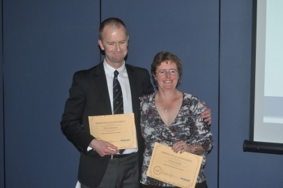 Tony Garrison and Jenny Clarke  -  Hall of Fame inductees